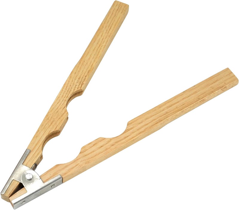 TAURISH Wood Ring Holder Hand Clamp 8-Inch Wooden Grinding Handle for Jewellery Making, Lightweight Tool with Metal Hinged Spring - Professional Quality for Polishing and Grinding Rings - Image 1
